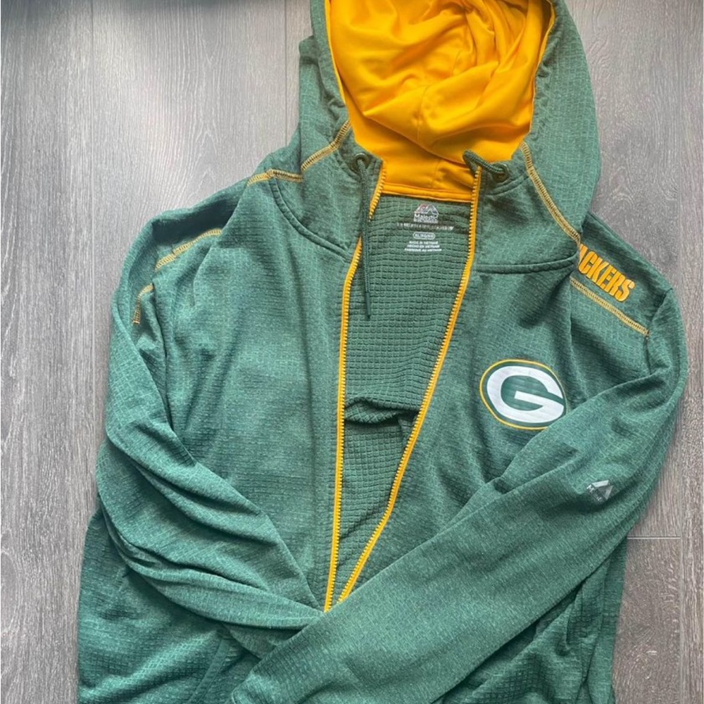 Green Bay packers zip up sweater
